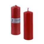 2" x 6" Unscented Dome Top Press Pillar Candle - Red