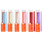18 pcs 10" Unscented Taper Candle - Asst