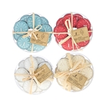 15 pcs Unscented Tea Light Candle in Round Clear Box - Assorted