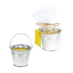 2.5" Metal Tin Bucket Citronella Candle