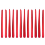 12 pcs 10" Unscented Taper Candle in White Box - Off White