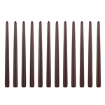 12 pcs 12" Unscented Taper Candle in White Box - Brown