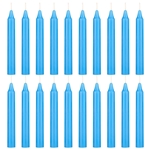 Mega Candles - 20 pcs 4" Unscented Chime / Spell Chime Candle - Light Blue