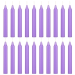 20 pcs 4 Inch Unscented Exquisite Mini Taper Chime Spell Candles - Lavender