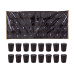 15 Hours Press Unscented Votive Candle in Bulk - Black