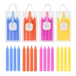 16 pcs 6" Scented Candlestick in Hanging PVC Bag - Asst
