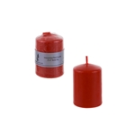 2" x 3" Unscented Dome Top Press Pillar Candle - Red