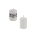 2" x 3" Unscented Dome Top Press Pillar Candle - White
