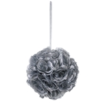 Mega Crafts - 10" Artificial Flower Pomander Kissing Ball - Silver