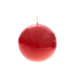 3" Unscented Round Ball Candle - Red