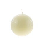 3" Unscented Round Ball Candle - Ivory