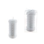 2.25" x 5" Pearl Pillar Candle in Gift Box - White