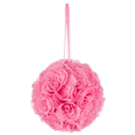 Mega Crafts - 10" Artificial Flower Pomander Kissing Ball - Pink