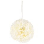Mega Crafts - 6" Artificial Flower Pomander Kissing Ball - Ivory