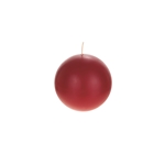 4" Unscented Round Ball Candle - Red