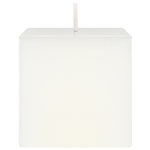 3" x 3" Unscented Square Pillar Candle - White