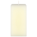 3" x 6" Unscented Square Pillar Candle - Ivory