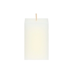 2" x 3" Unscented Square Pillar Candle - Ivory