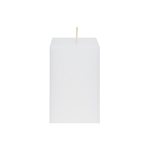 2" x 3" Unscented Square Pillar Candle - White
