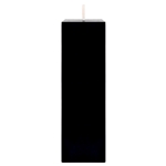 2" x 6" Unscented Square Pillar Candle - Black
