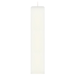 2" x 9" Unscented Square Pillar Candle - White