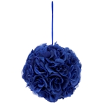 Mega Crafts - 10" Artificial Flower Pomander Kissing Ball - Dark Blue