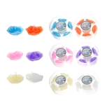 30 pcs Scented Floating Flower Candle in Clear Box - Asst
