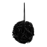 Mega Crafts - 10" Artificial Flower Pomander Kissing Ball - Black