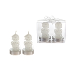 2 pcs Baby Angel Tealight Candle in Clear Box - White