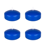 4 pcs 2" Unscented Floating Disc Candle - Dark Blue