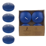 4 pcs 3" Unscented Floating Disc Candle - Dark Blue