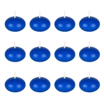 12 pcs 1.5" Unscented Floating Disc Candle in White Box - Dark Blue