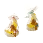 Teddy Bear Crawling on Half Moon Candle - Asst