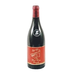 12" Red Wine Bottle Candle - Black