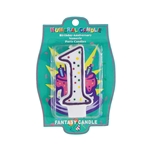 Dotted Birthday Numbers Candle - 1