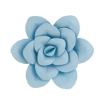 Mega Crafts - 12" Paper Craft Pedal Flower - Aqua