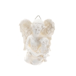 Mega Favors - Angel Reading to Baby Angel Wall Plaque - White