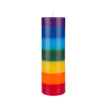 3" x 9" Unscented Chakra Round Pillar Candle - Assorted