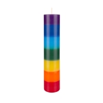2" x 9" Unscented Chakra Round Pillar Candle - Assorted