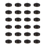 24 pcs 2" Unscented Floating Disc Candle in Bulk - Black