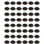 48 pcs 1.5" Unscented Floating Disc Candle in Bulk - Black