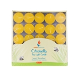 100 pcs Citronella Tea Light Candle in Box - Yellow