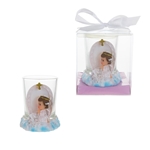 Angel Praying on Clouds Poly Resin Candle Set in Gift Box - Pink