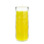 3" x 7.25" Unscented Tall Prayer Container Candle - Yellow