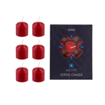12 pcs 10 Hours Unscented Votive Candle - Red