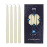 12 pcs 10" Unscented Glazed Taper Candle - Ivory