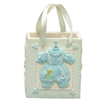 Mega Favors - Baby Cloth Box Poly Resin - Blue
