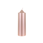 2" x 6" Unscented Round Dome Top Pillar Candle - Rose Gold