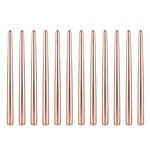 12 pcs 12" Unscented Taper Candle in White Box - Rose Gold