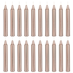 20 pcs 4 Inch Unscented Exquisite Mini Taper Chime Spell Candles - Rose Gold